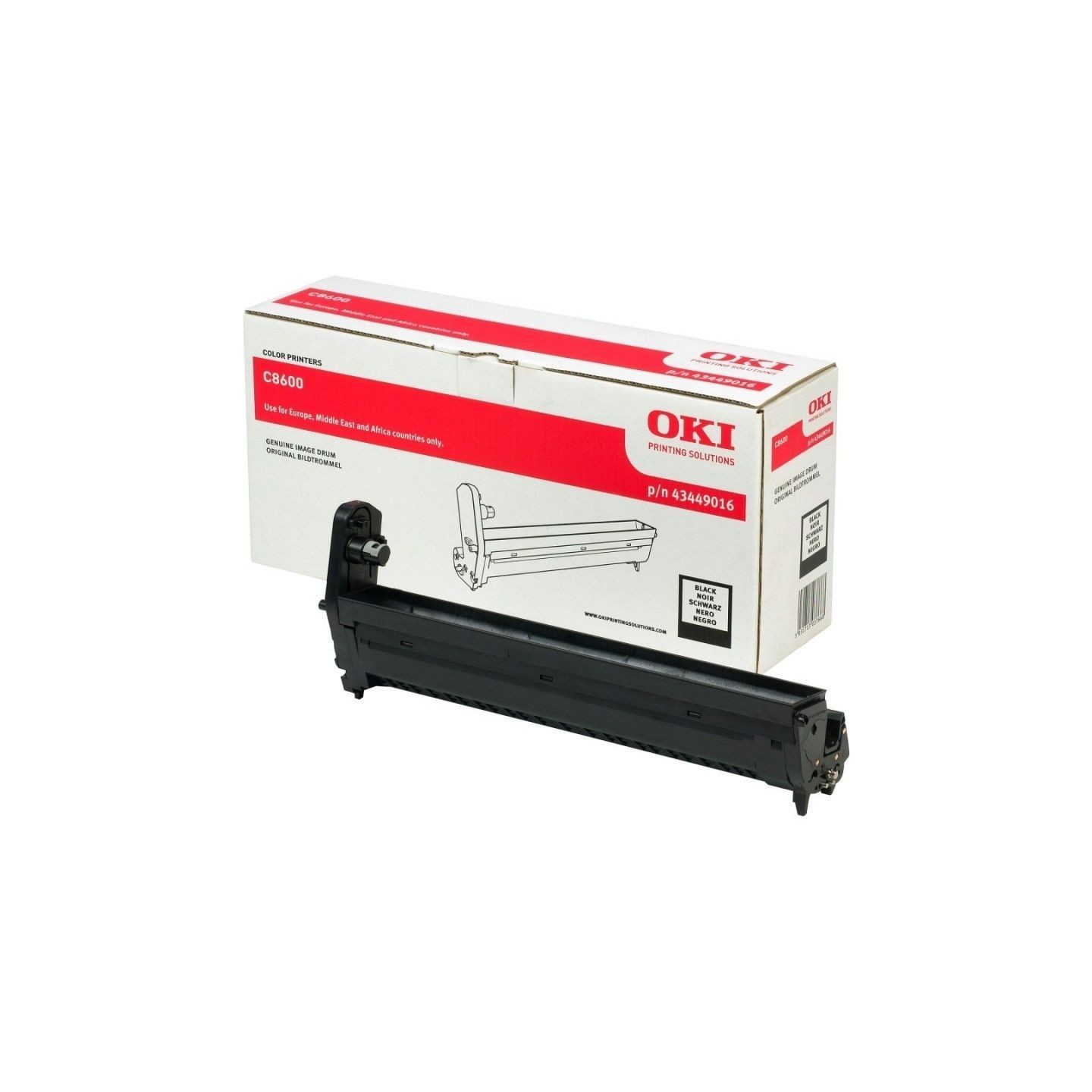 Tambour noir Oki pour imprimante Oki C8600 / C8800, Toner Express : achat en ligne de Tambour noir Oki pour imprimante Oki C8600