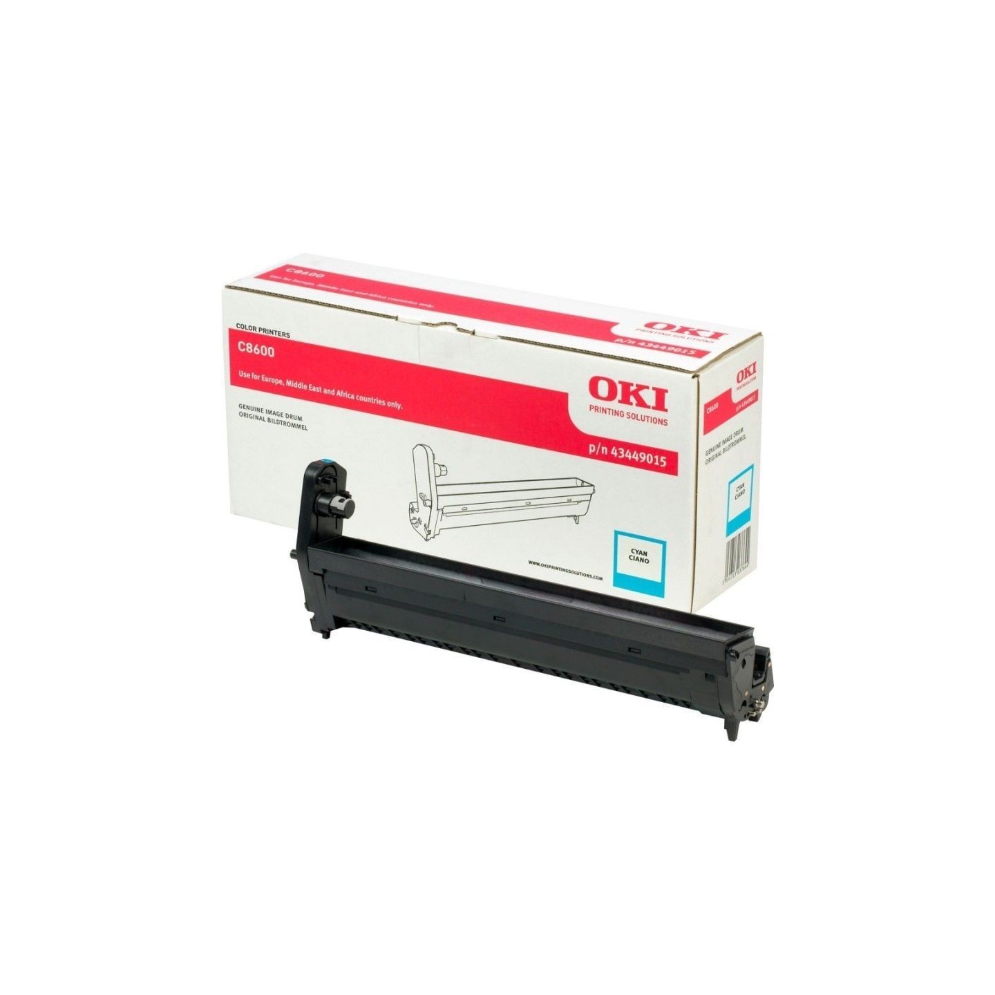 Tambour cyan Oki pour imprimante Oki C8600 / C8800, Toner Express : achat en ligne de Tambour cyan Oki pour imprimante Oki C8600