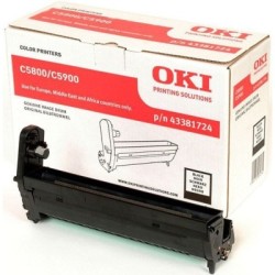 43381724 - Tambour noir Oki pour impriante C5800/C5900, Toner Express : achat en ligne de Tambour noir Oki 
