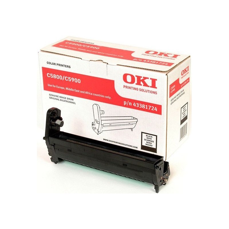 43381724 - Tambour noir Oki pour impriante C5800/C5900, Toner Express : achat en ligne de Tambour noir Oki 
