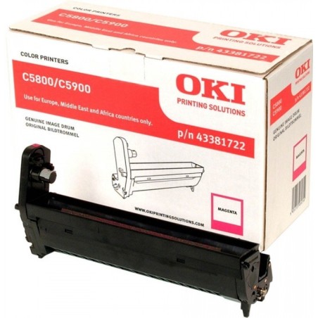 43381722 - Tambour magenta Oki pour imprimante C5800/C5900, Toner Express : achat en ligne de Tambour magenta Oki 