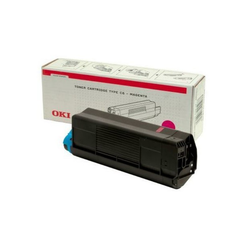 Toner Magenta Oki 42127406 ( TYPE C6 ) haute capacité, Toner Express : achat en ligne de Toner Magenta Oki 42127406 ( TYPE C6 ) 