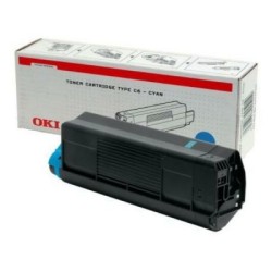 Toner Cyan Oki 42127407 ( TYPE C6 ) haute capacité, Toner Express : achat en ligne de Toner Cyan Oki 42127407 ( TYPE C6 ) haute 