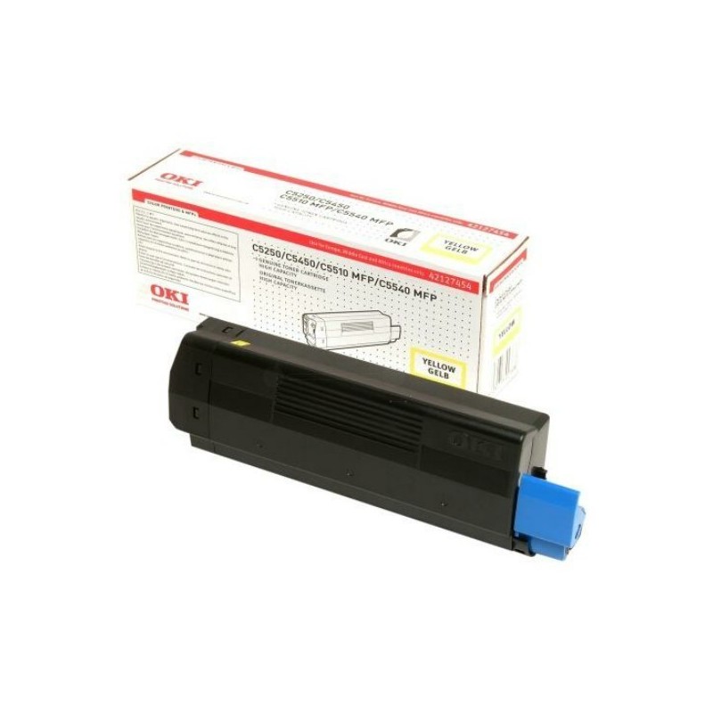 42127454 - Toner jaune Oki pour C5250/C5450/C5510MFP..., Toner Express : achat en ligne de Toner jaune Oki