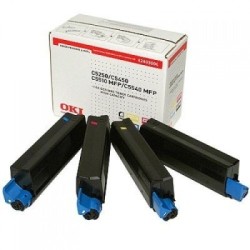 42403006 - Toner rainbow kit Oki pour C5250/C5450/C5510MFP... (N,C,M,J), Toner Express : achat en ligne de Toner Oki 