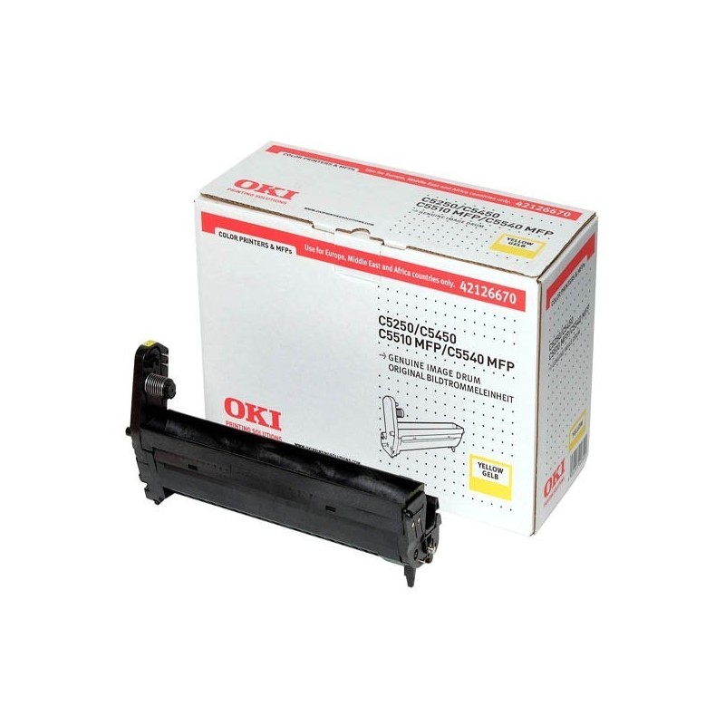 Tambour jaune Oki pour C5X50/55X0MFP, Toner Express : achat en ligne de Tambour jaune Oki pour C5X50/55X0MFP pour imprimante