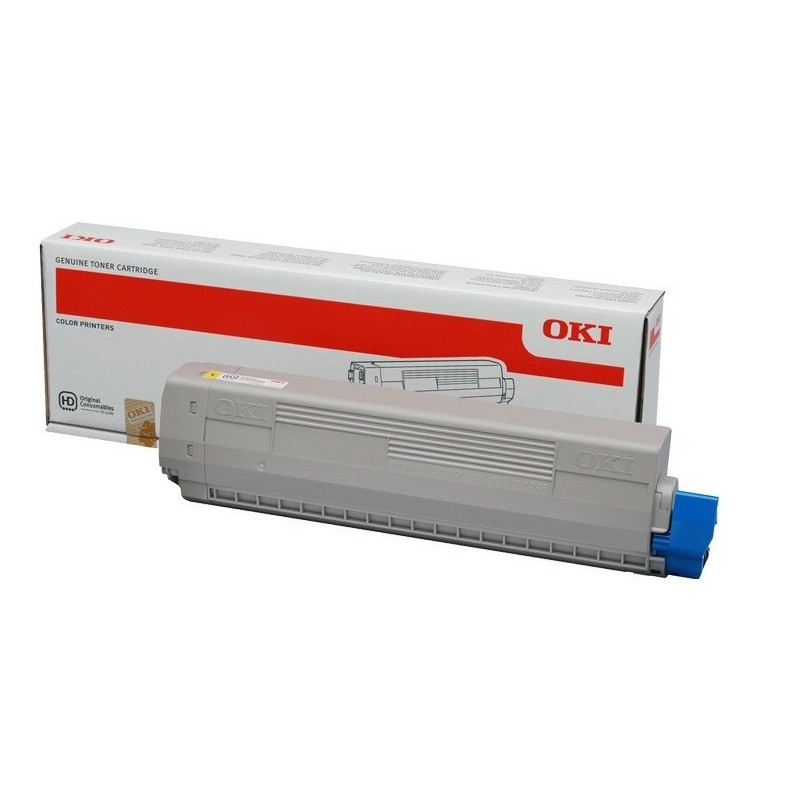 Toner jaune Oki pour C821, Toner Express : achat en ligne de Toner jaune Oki pour C821 pour imprimante