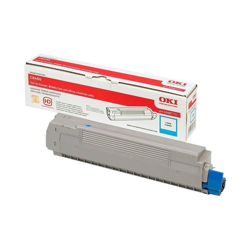 Toner cyan Oki pour imprimante Oki C8600 / C8800, Toner Express : achat en ligne de Toner cyan Oki pour imprimante Oki C8600 / C