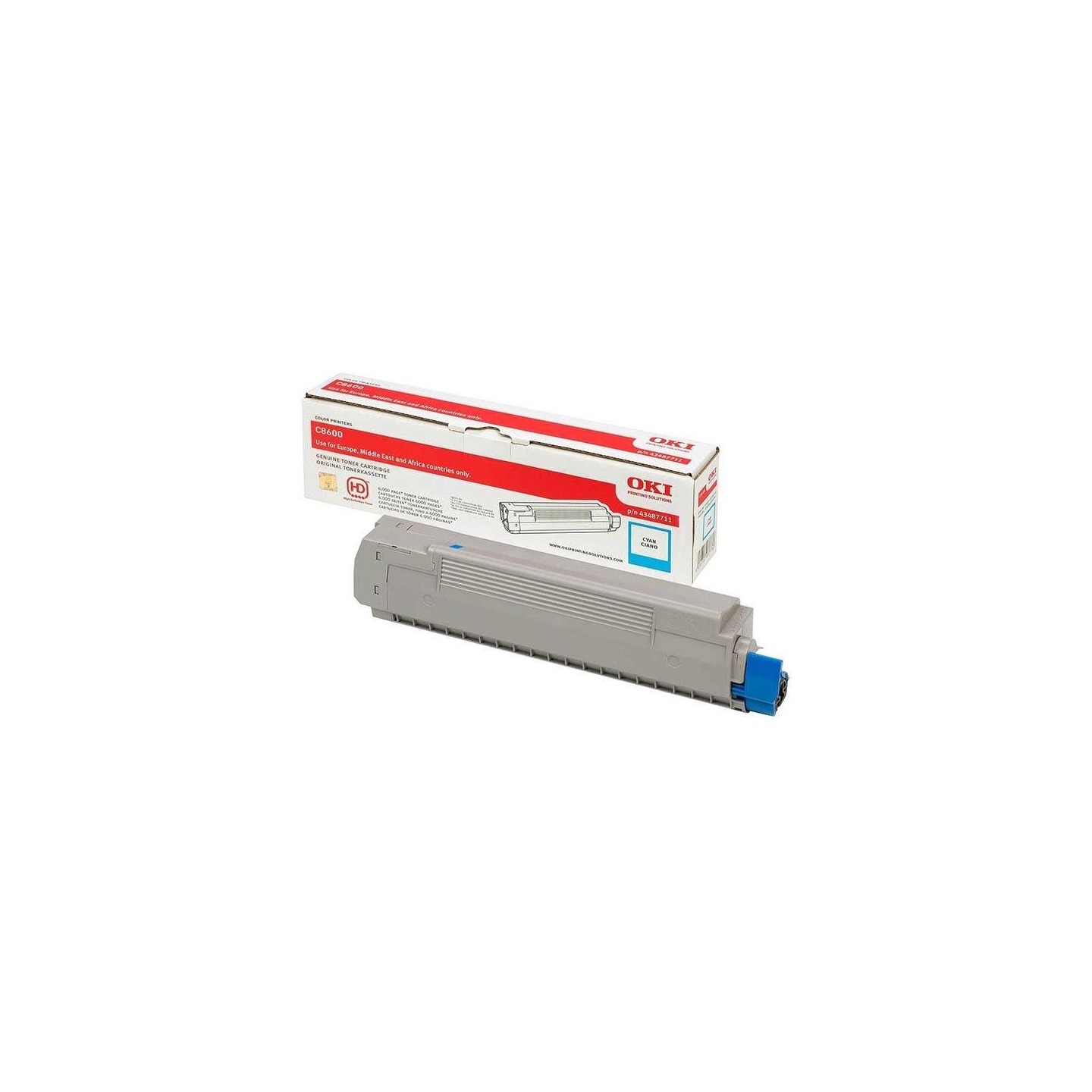 Toner cyan Oki pour imprimante Oki C8600 / C8800, Toner Express : achat en ligne de Toner cyan Oki pour imprimante Oki C8600 / C
