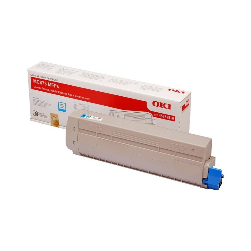 Toner Cyan haute capacité Oki pour MC873, MC883dn...
