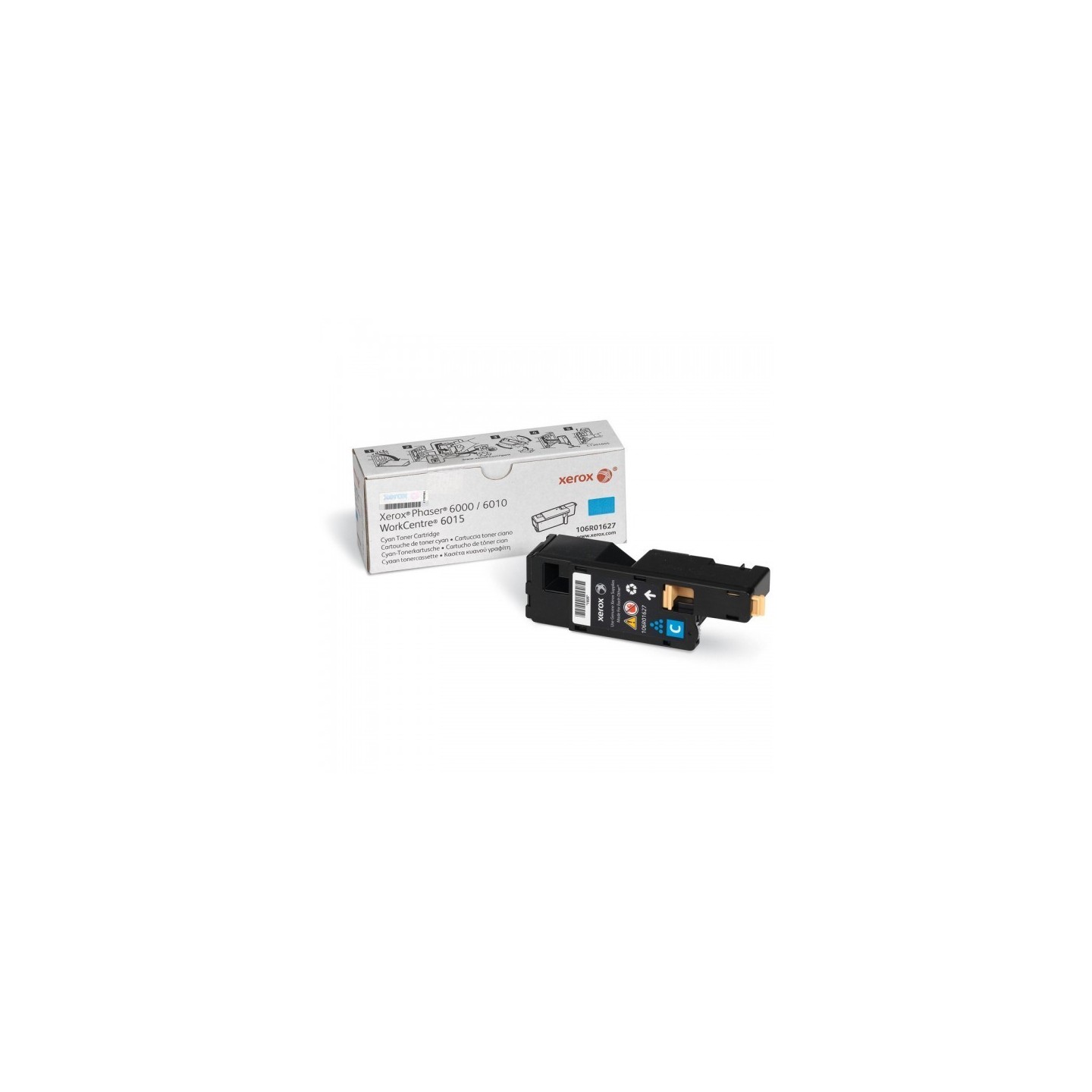 Toner cyan Xerox pour Phaser 6000 / 6010, Toner Express : achat en ligne de Toner cyan Xerox pour Phaser 6000 / 6010 pour imprim