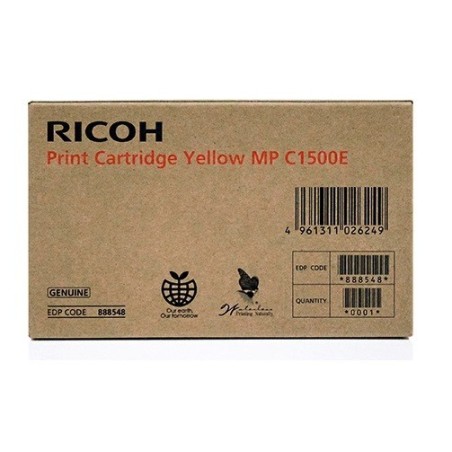 Cartouche d'encre gel jaune Ricoh pour Aficio MPC1500 / MPC1500SP, Toner Express : achat en ligne de Cartouche d'encre gel jaune