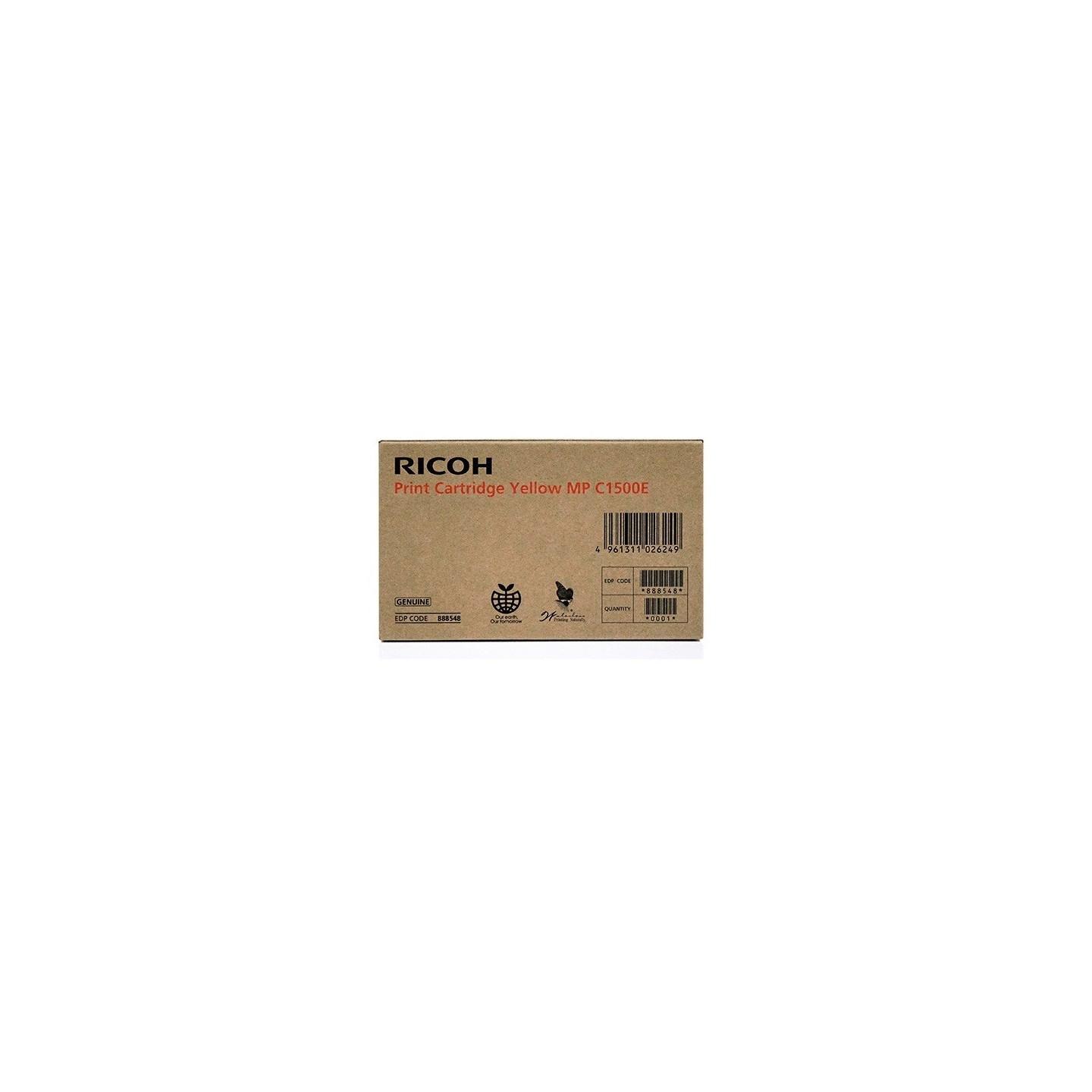 Cartouche d'encre gel jaune Ricoh pour Aficio MPC1500 / MPC1500SP, Toner Express : achat en ligne de Cartouche d'encre gel jaune