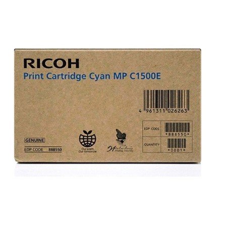 Cartouche d'encre gel cyan Ricoh pour Aficio MPC1500 / MPC1500SP, Toner Express : achat en ligne de Cartouche d'encre gel cyan R