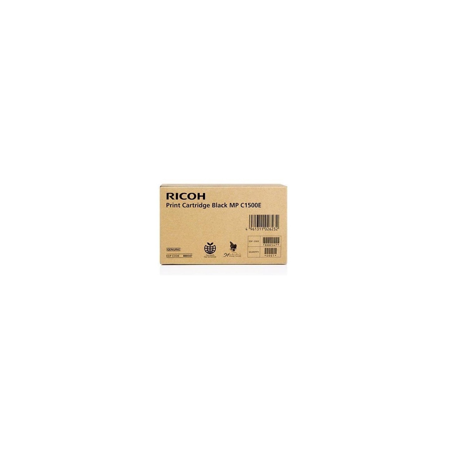 Cartouche d'encre gel noir Ricoh pour Aficio MPC1500 / MPC1500SP, Toner Express : achat en ligne de Cartouche d'encre gel noir R