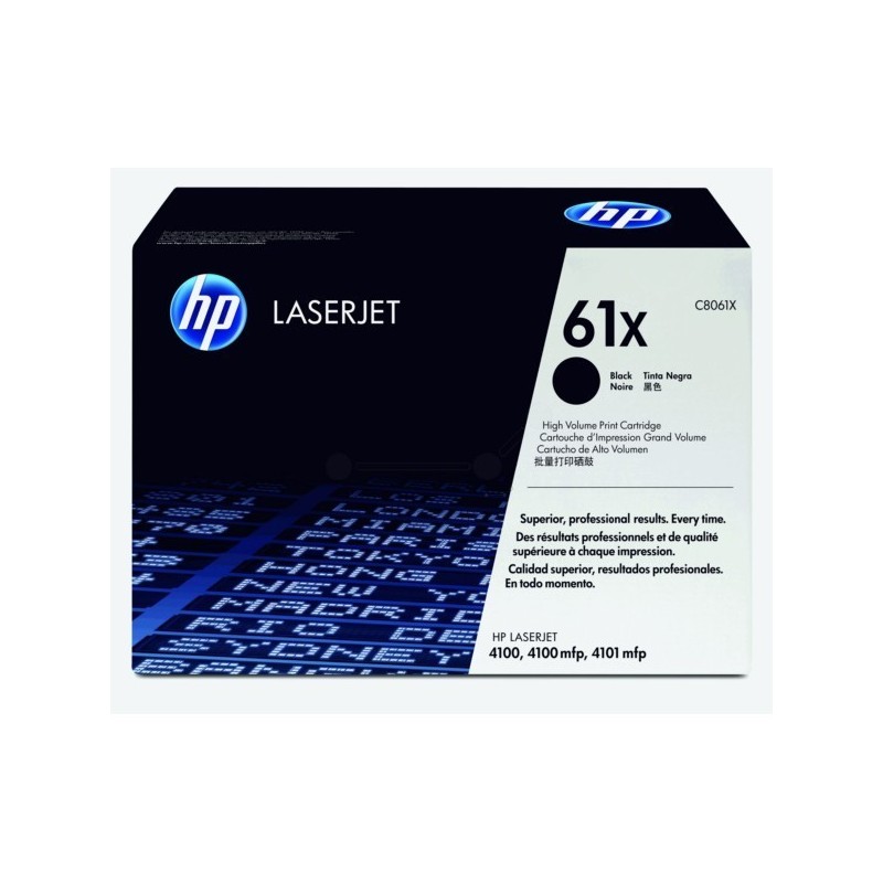 Toner HP Haute Capacité pour LaserJet 4100... (61X), Toner Express : achat en ligne de Toner HP Haute Capacité pour LaserJet 410