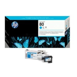 Tête d impression Cyan + Kit Nettoyage HP pour Designjet 1050c ... (N°80), Toner Express : achat en ligne de Tête d impression C