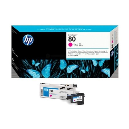 Tête d impression Magenta + Kit Nettoyage HP pour Designjet 1050c ... (N°80), Toner Express : achat en ligne de Tête d impressio