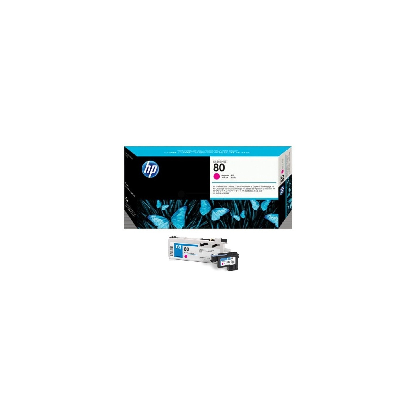 Tête d impression Magenta + Kit Nettoyage HP pour Designjet 1050c ... (N°80), Toner Express : achat en ligne de Tête d impressio
