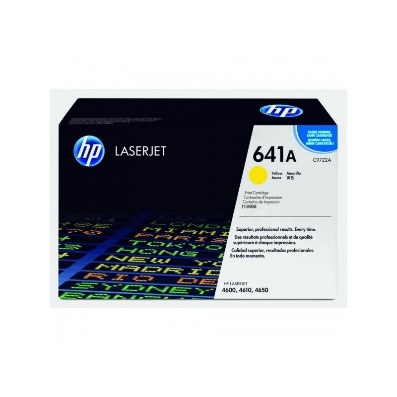 Toner Jaune HP pour Color LaserJet 4600/4650 séries (641A), Toner Express : achat en ligne de Toner Jaune HP pour Color LaserJet