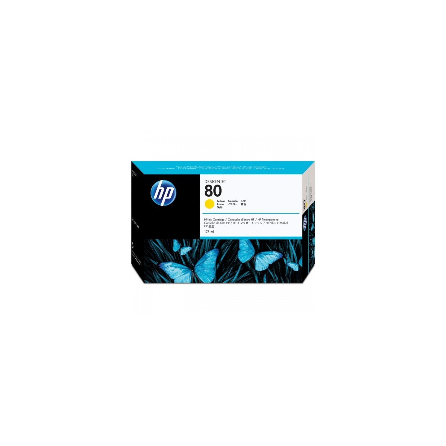 Réservoir Encre Jaune HP pour Designjet 1050c ... (N°80), Toner Express : achat en ligne de Réservoir Encre Jaune HP pour Design
