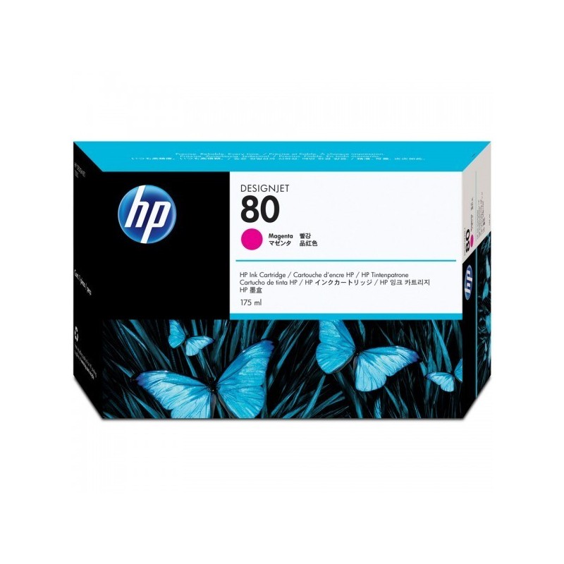 Réservoir Encre Magenta HP pour Designjet 1050c ... (N°80), Toner Express : achat en ligne de Réservoir Encre Magenta HP pour De