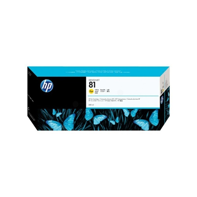 Réservoir Encre Jaune HP pour Designjet 5000 ... (N°81), Toner Express : achat en ligne de Réservoir Encre Jaune HP pour Designj