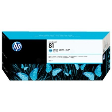 Réservoir Encre Cyan Clair HP pour Designjet 5000 ... (N°81), Toner Express : achat en ligne de Réservoir Encre Cyan Clair HP po