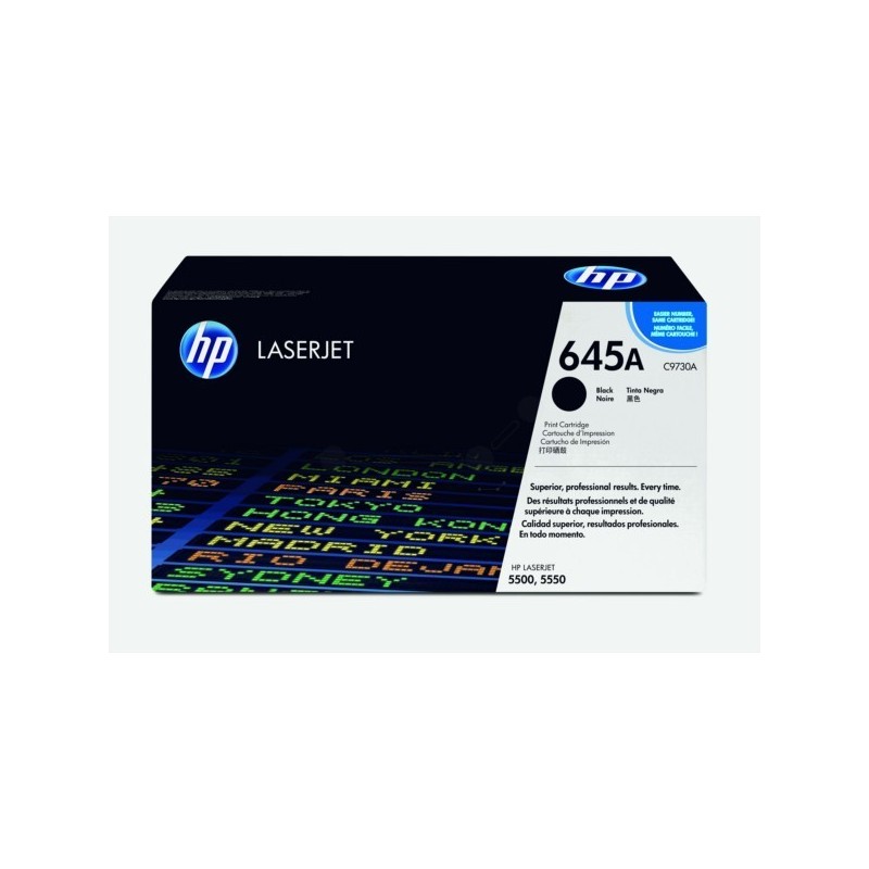 Toner noir HP pour Color LaserJet 5500 - 5550 (645A), Toner Express : achat en ligne de Toner noir HP pour Color LaserJet 5500 -