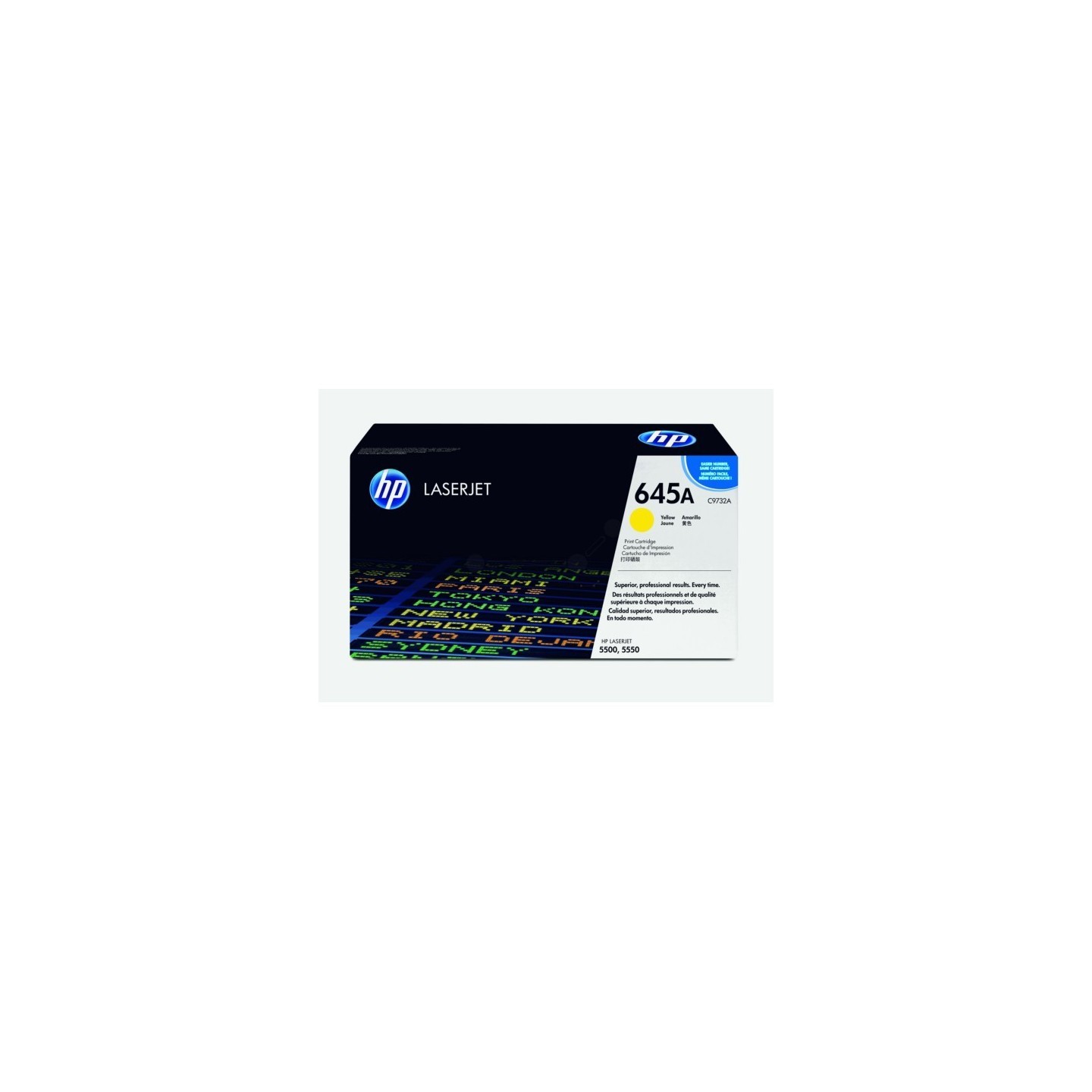 Toner Jaune HP pour Color LaserJet 5500 - 5550 (645A), Toner Express : achat en ligne de Toner Jaune HP pour Color LaserJet 5500
