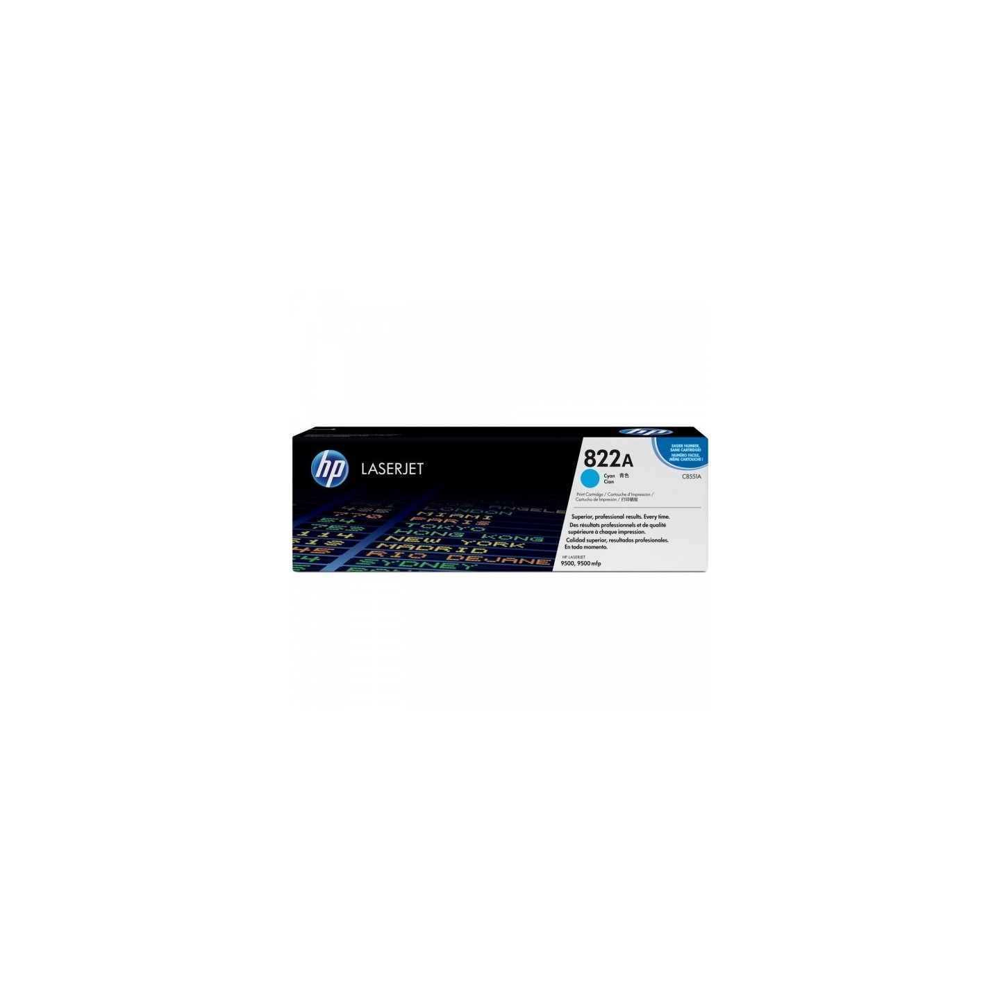 Toner Cyan HP pour Color LaserJet 9500 (822A), Toner Express : achat en ligne de Toner Cyan HP pour Color LaserJet 9500 (822A) p