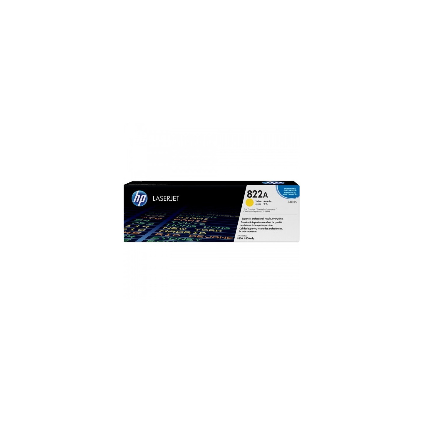 Toner Jaune HP pour Color LaserJet 9500 (822A), Toner Express : achat en ligne de Toner Jaune HP pour Color LaserJet 9500 (822A)