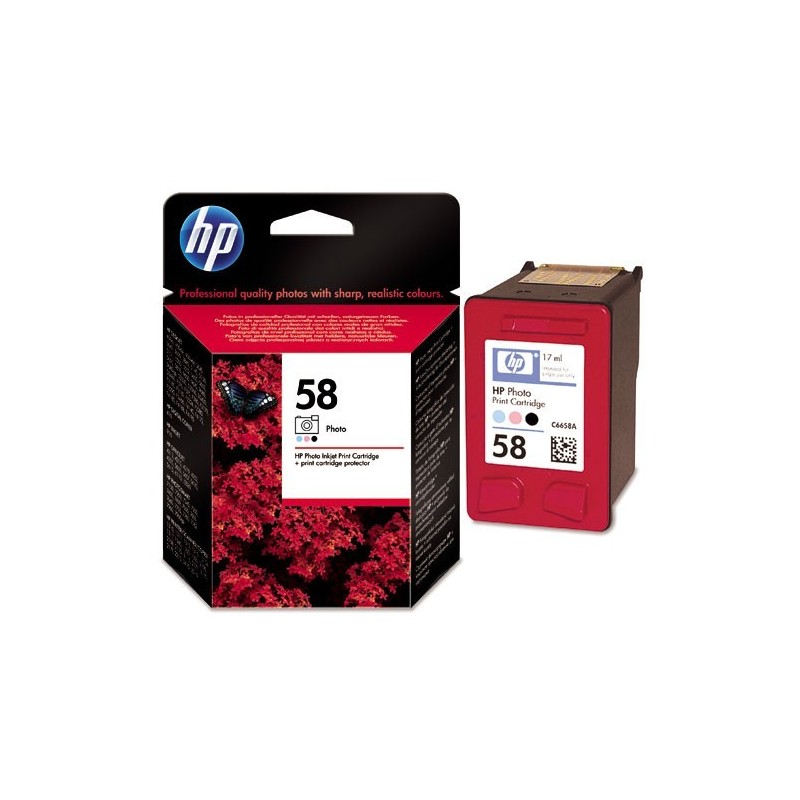 Cartouche Photo HP pour Deskjet 3600 ...  (N°58), Toner Express : achat en ligne de Cartouche Photo HP pour Deskjet 3600 ...  (N