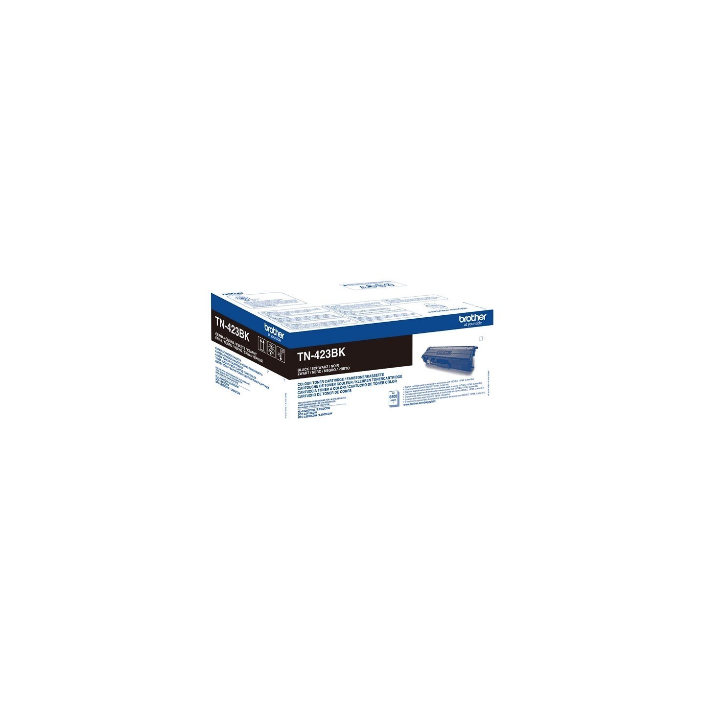 Toner noir Brother haute capacité pour DCP L8410/ HL L8260/ MFC L8690 ... (TN423BK)