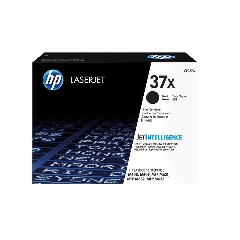 Toner noir HP pour LaserJet Enterprise  M608 / M609... (37X) - 25 000 Pages