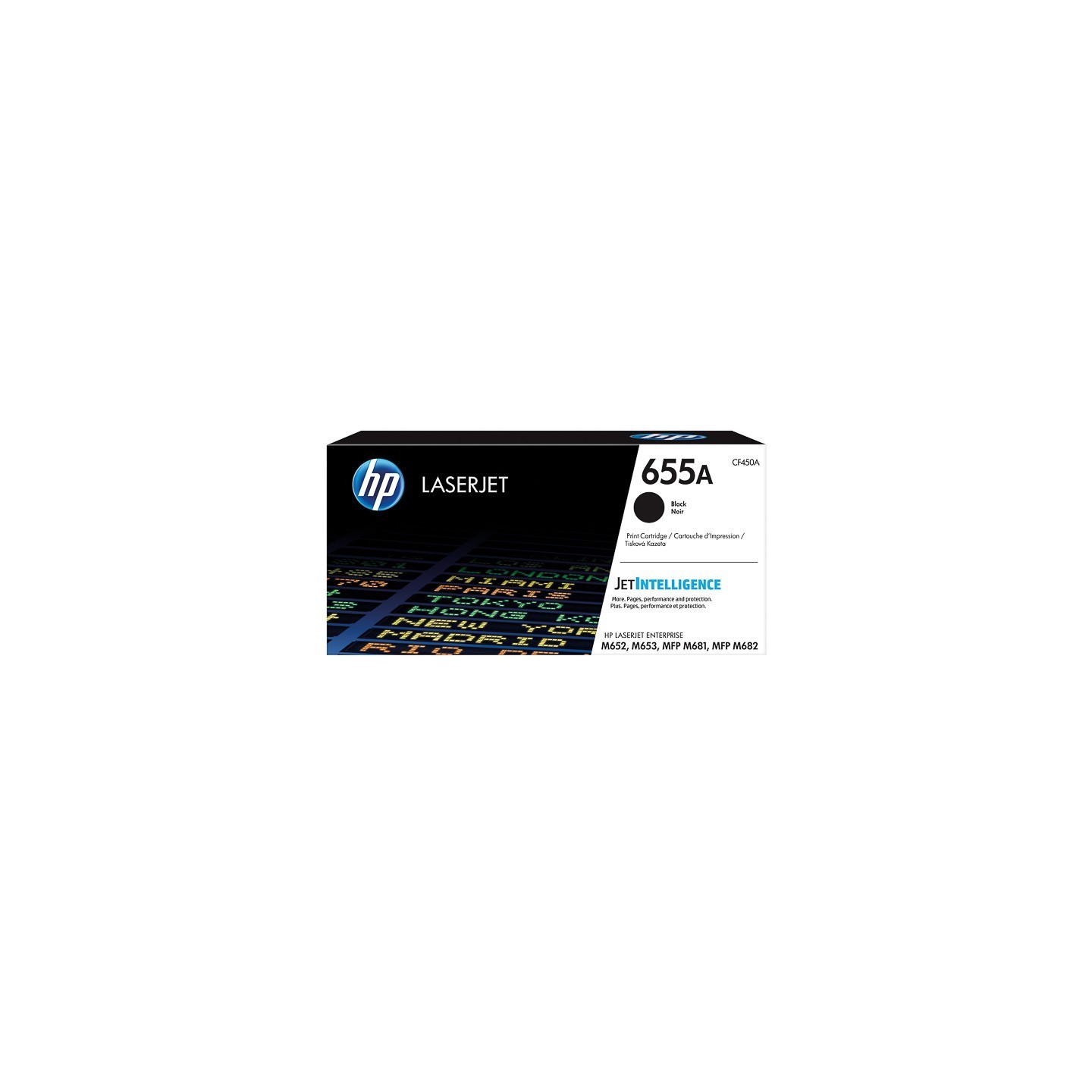 Toner Noir HP pour Color LaserJet Enterprise M652 / M653.... (655A) - 12 500 pages
