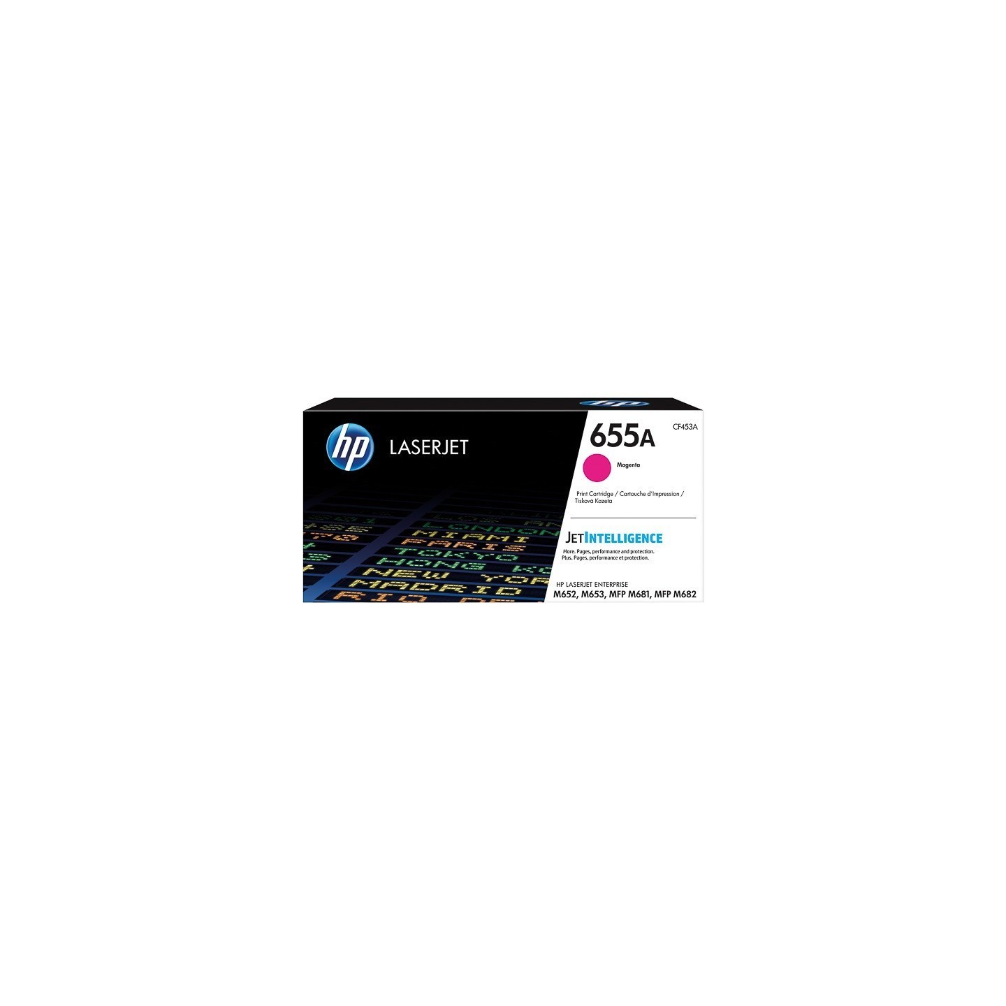 Toner Magenta HP pour Color LaserJet Enterprise M652 / M653.... (655A) - 10 500 pages