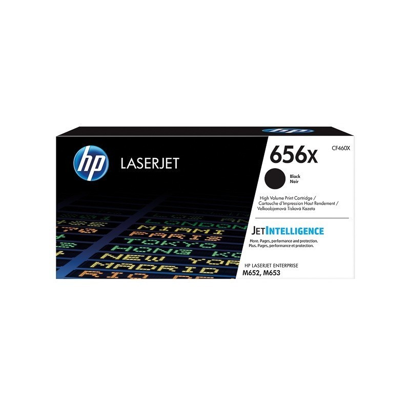 Toner Noir HP Haute Capacité pour Color LaserJet Enterprise M652 / M653.... (656X) - 27 000 pages