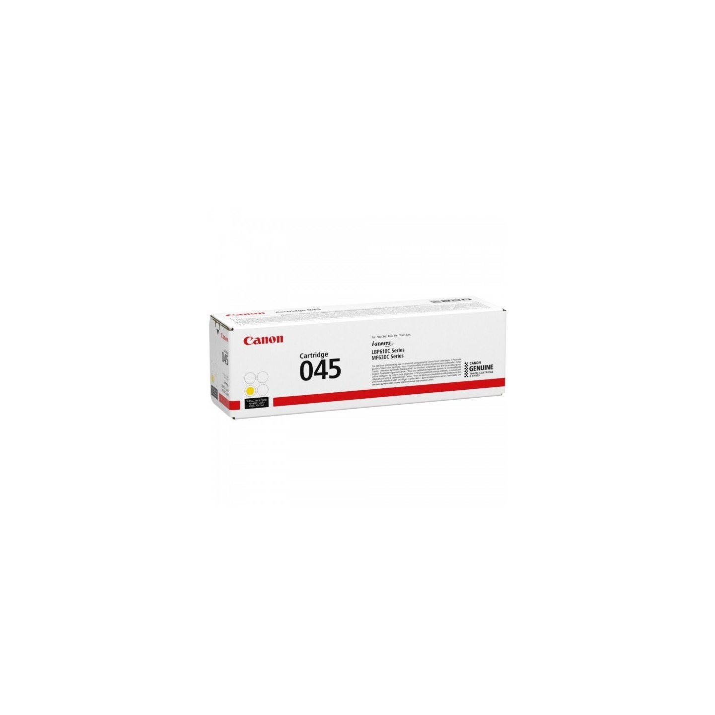 Cartouche Toner Jaune CANON pour Imprimante Laser (N°045Y) - Capacité 1300 pages