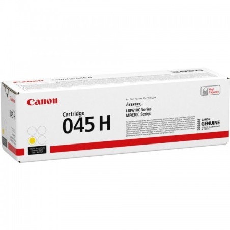 Cartouche Toner Jaune Haute Capacité CANON pour Imprimante Laser (N°045HY) - Capacité 2 200 pages