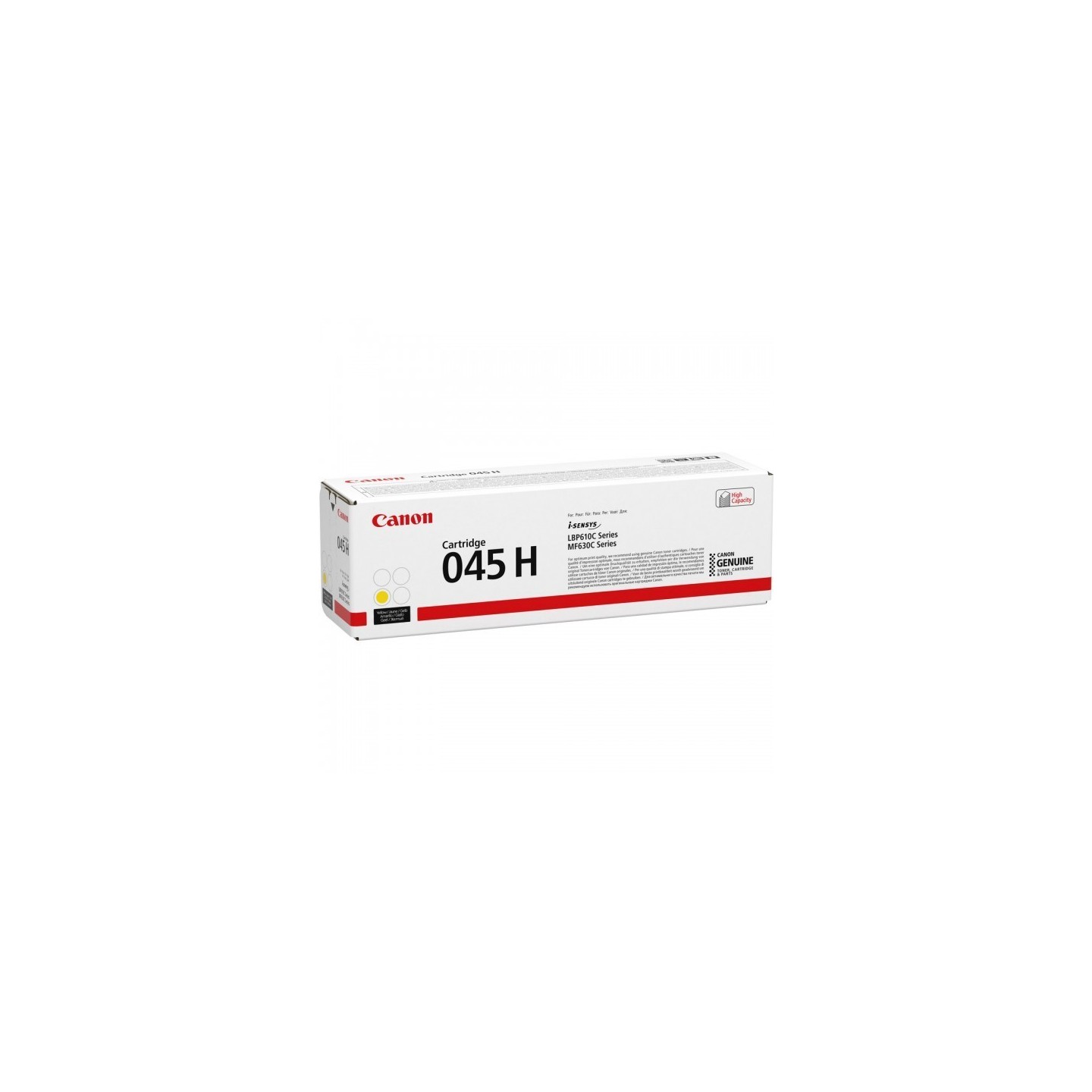 Cartouche Toner Jaune Haute Capacité CANON pour Imprimante Laser (N°045HY) - Capacité 2 200 pages