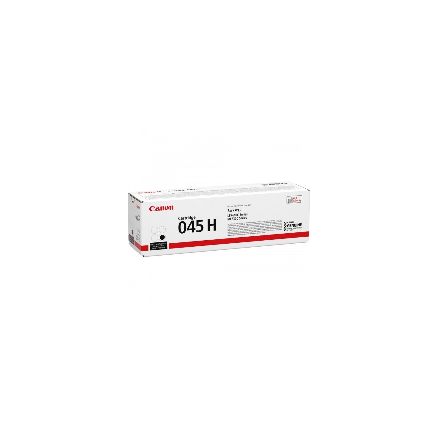 Cartouche Toner Noir Haute Capacité CANON pour Imprimante Laser (N°045HN) - Capacité 2 800 pages