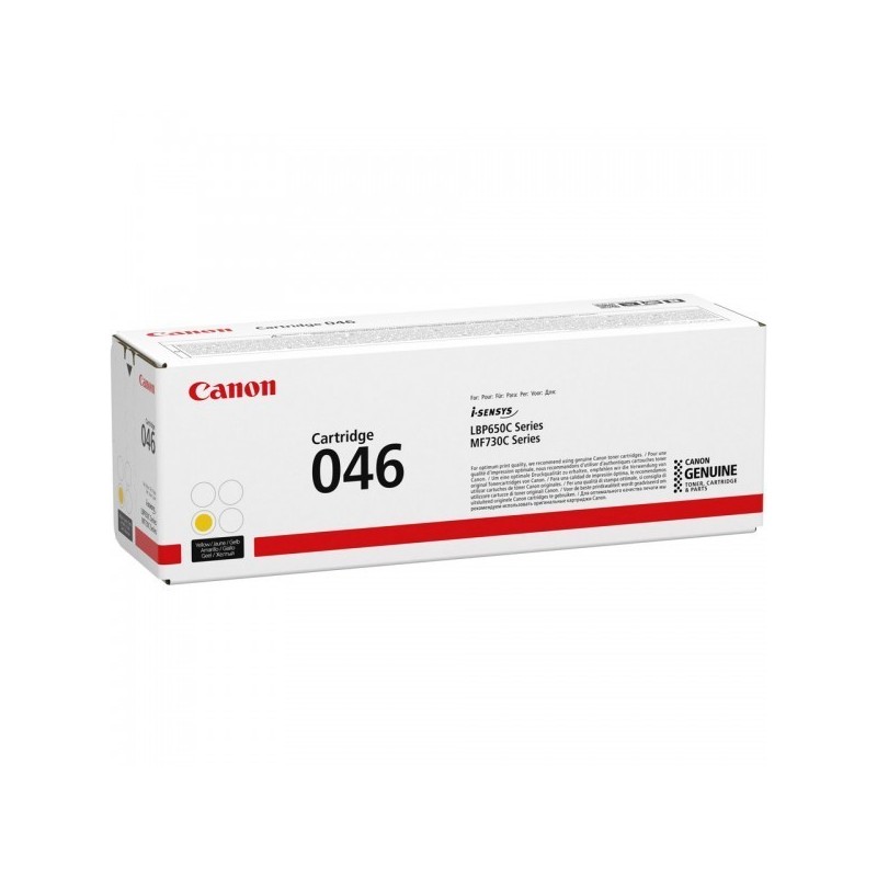 Cartouche Toner Jaune CANON pour Imprimante Laser (N°046Y) (CRG046Y) - Capacité 2 300 pages