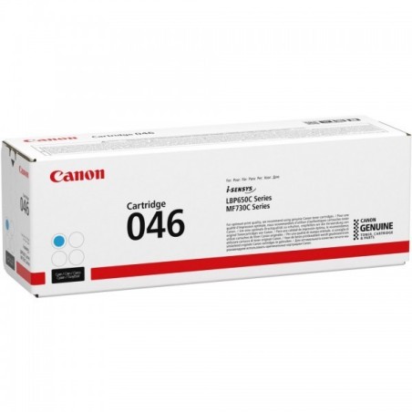 Cartouche Toner Cyan CANON pour Imprimante Laser (N°046C) (CRG046C) - Capacité 2 300 pages