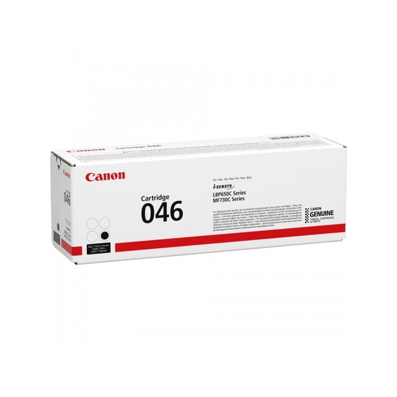 Cartouche Toner Noir CANON pour Imprimante Laser (N°046BK) (CRG046N) - Capacité 2 200 pages