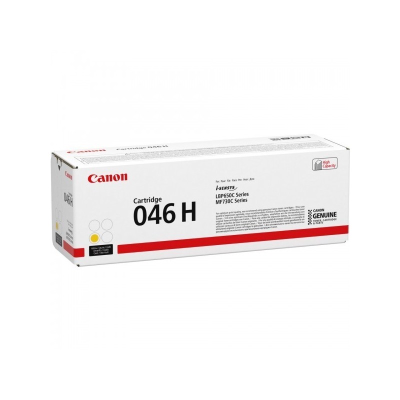 Cartouche Toner Jaune Haute Capacité CANON pour Imprimante Laser (N°046HY) (CRG046HY) - Capacité 5 000 pages