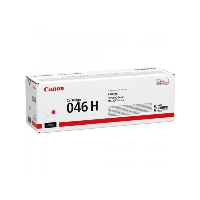 Cartouche Toner Magenta Haute Capacité CANON pour Imprimante Laser (N°046HM) (CRG046HM) - Capacité 5 000 pages