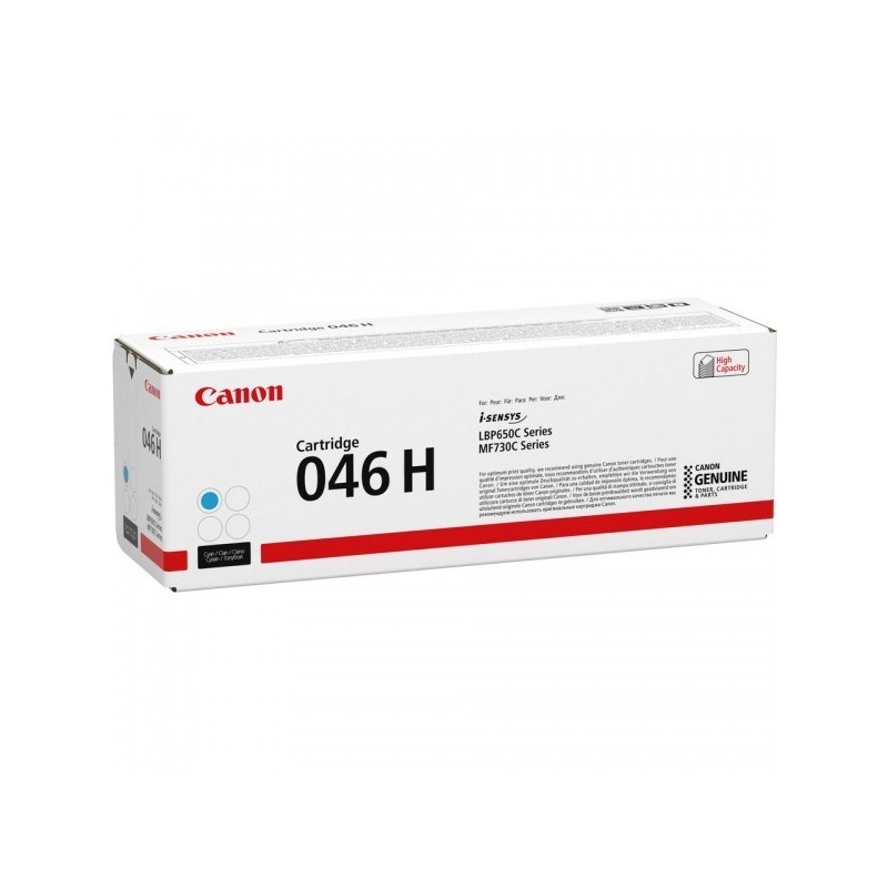 Cartouche Toner Cyan Haute Capacité CANON pour Imprimante Laser (N°046HC) (CRG046HC) - Capacité 5 000 pages