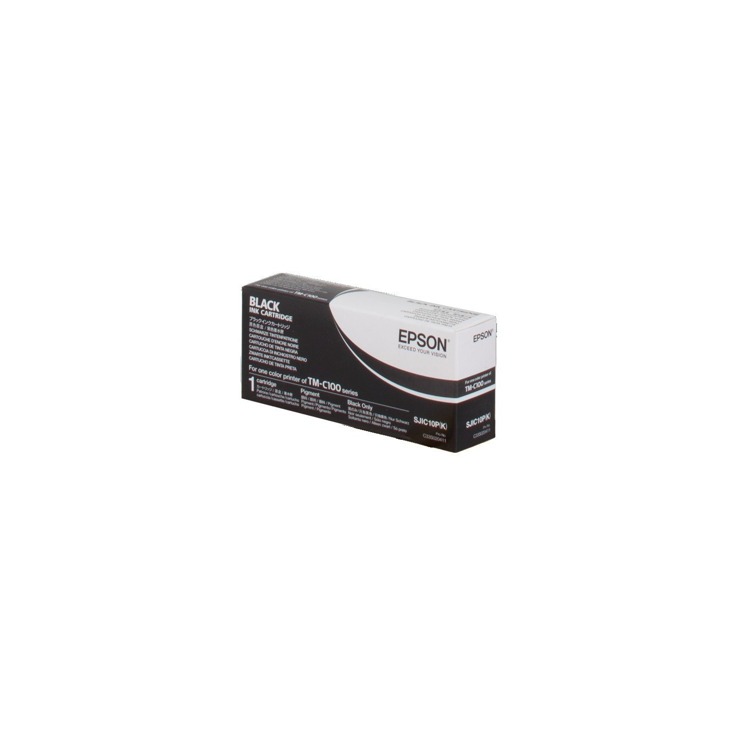 Cartouche Jet d'encre SJIC10K Noir EPSON (24,8 ml) pour Imprimante TM-C100