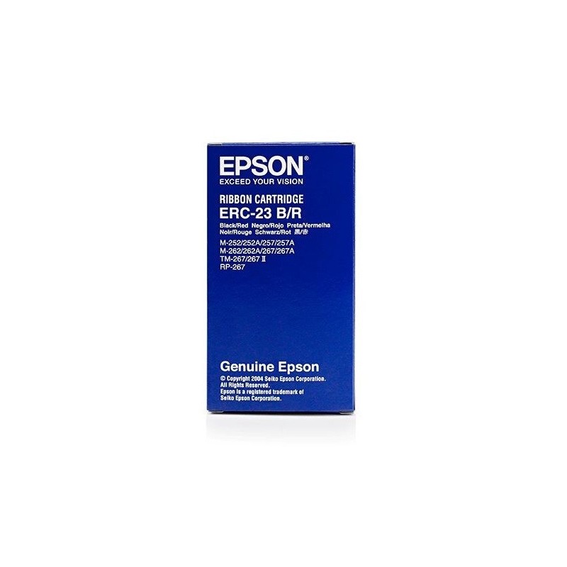 Ruban noir/rouge Epson (ERC 23BR) pour imprimante TM260 Séries